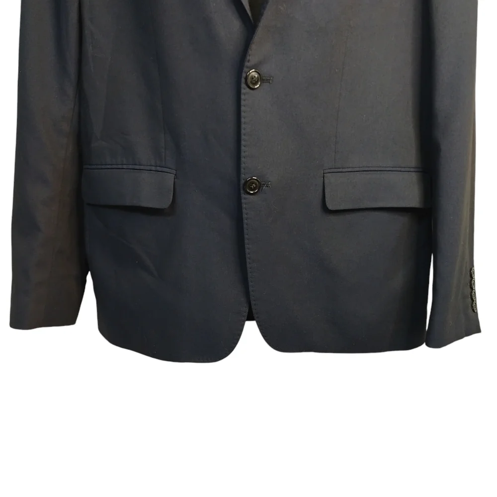 Zara Man Basic Blue Blazer Jacket Two Buttons Size 44